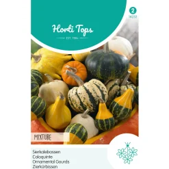 Hortitops Cucurbita - Sierkalebas Groot- En Kleinvruchtig Gemengd - Bloemenzaden - 2 g