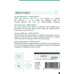 Hortitops Groene Bloemkool - White Gold F1 - Groentezaden - 30 stuks