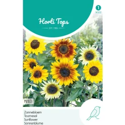 Hortitops Helianthus - Zonnebloem Gemengd - Bloemenzaden - 1 g