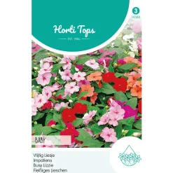 Hortitops Impatiens - Vlijtig Liesje Baby Gemengd - Bloemenzaden - 100 mg