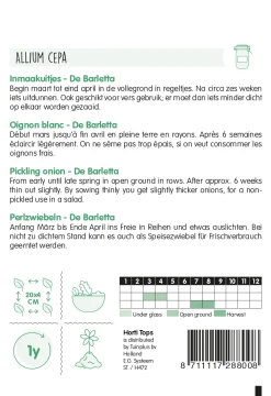 Hortitops Inmaakuien De Barletta (St.Jans) - Groentezaden - 4 g