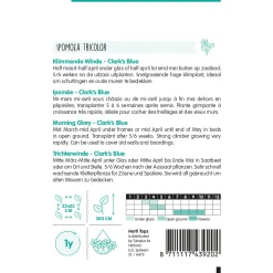 Hortitops Ipomoea - Klimmende Winde Clark's Blue - Bloemenzaden - 2 g