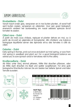 Hortitops Knolselderie Dolvi - Verb. Prager Reuzen - Groentezaden - 750 mg