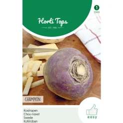 Hortitops Koolraap Champion (Engelse Gele Roodkop) - Groentezaden - 5 g