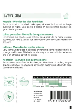 Hortitops Kropsla Wonder Van Vier Jaargetijden - Groentezaden - 3 g