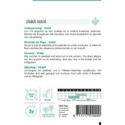 Hortitops Lunaria - Judaspenning Violet - Bloemenzaden - 1 g