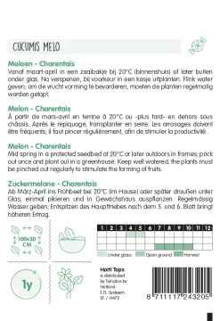 Hortitops Meloenen Charentais - Groentezaden - 1 g