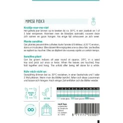 Hortitops Mimosa Pudica - Kruidje-Roer-Me-Niet - Bloemenzaden - 750 mg