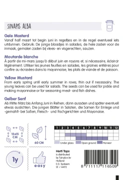 Hortitops Mosterd - Gele - Kruidenzaden - 3 g