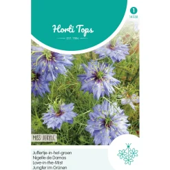 Hortitops Nigella - Juffertje-In-Het-Groen Miss Jekyll Blauw - Bloemenzaden - 1.5 g