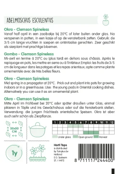 Hortitops Okra Clemson Spineless - Groentezaden - 3 g