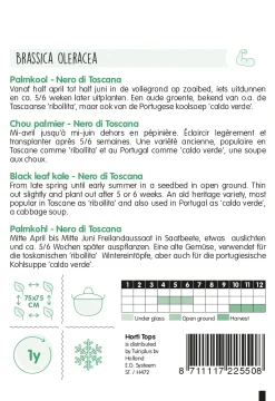 Hortitops Palmkool Nero Di Toscane - Groentezaden - 2 g