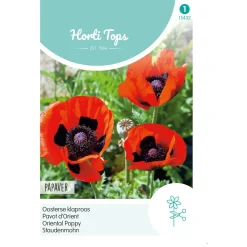 Hortitops Papaver Orientale - Oosterse Klaproos Rood - Bloemenzaden - 150 mg