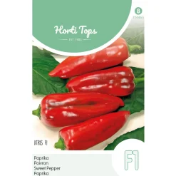 Hortitops Paprika Atris F1 - Rode Koehoorn (Wordt Rossano) - Groentezaden - 8 stuks