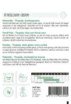 Hortitops Peterselie Thujade Orig. Donkergroene - Kruidenzaden - 3 g