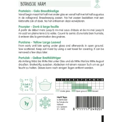 Hortitops Postelein Gele Breedbladige - Groentezaden - 5 g