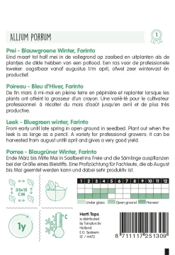 Hortitops Prei Blauwgroene Winter Farinto - Groentezaden - 300 stuks