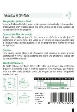Hortitops Raapstelen (Kelen) Gele - Groentezaden - 10 g