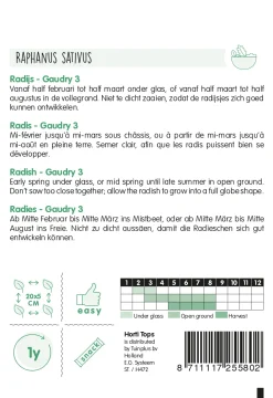 Hortitops Radijs Gaudry 3 - Groentezaden - 10 g