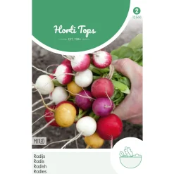 Hortitops Radijs Ronde Gemengd - Groentezaden - 10 g