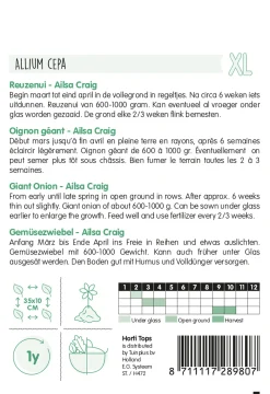 Hortitops Reuzenui Ailsa Craig - Groentezaden - 2.5 g
