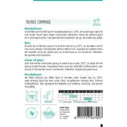 Hortitops Ricinus - Wonderboom - Bloemenzaden - 5 g