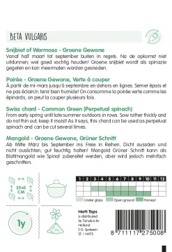Hortitops Snijbiet Groene Gewone - Groentezaden - 5 g