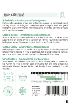 Hortitops Snijselderij Amsterdamse Donkergroene - Kruidenzaden - 2 g
