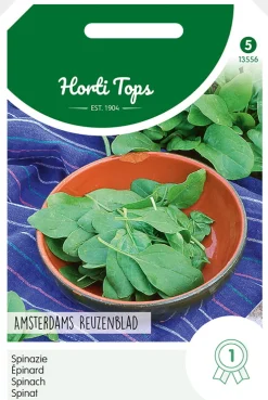 Hortitops Spinazie Amsterdams Reuzenblad Scherpzaad - Groentezaden - 100 g
