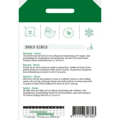 Hortitops Spinazie Nores - Type Viking - Groentezaden - 50 g