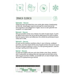Hortitops Spinazie Securo - Rondzadig - Groentezaden - 250 g