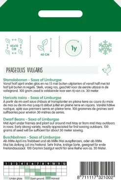 Hortitops Stamslabonen Saxa Of Limburgse (Wagenaars) - Groentezaden - 100 g