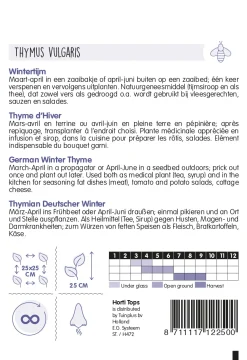 Hortitops Tijm - Echte Winter - Kruidenzaden - 500 mg