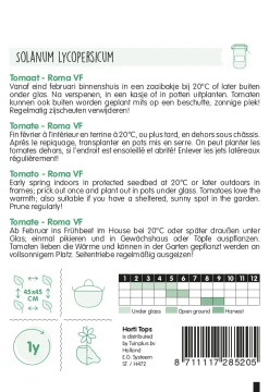 Hortitops Tomaten Roma Vf - Groentezaden - 2 g