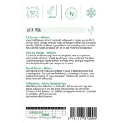 Hortitops Tuinbonen Witkiem - Groentezaden - 250 g