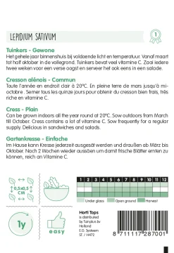 Hortitops Tuinkers Gewone - Kruidenzaden - 15 g
