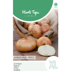 Hortitops Uien Noordhollandse Strogele - Groentezaden - 4 g