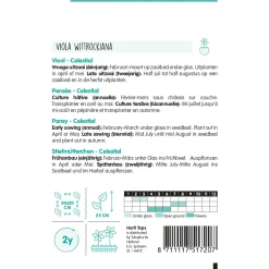 Hortitops Viola - Viool Celestial - Bloemenzaden - 400 mg