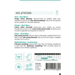 Hortitops Viola - Viool Mont Blanc - Bloemenzaden - 400 mg