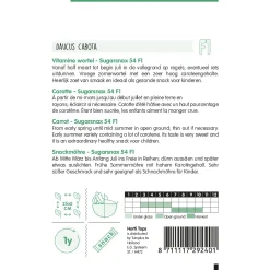 Hortitops Vitamine Wortel Sugarsnax 54 F1 - Groentezaden - 750 stuks