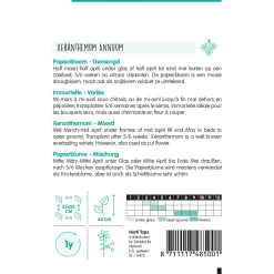 Hortitops Xeranthemum - Papierbloem Gemengd - Bloemenzaden - 1 g