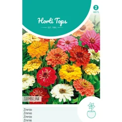 Hortitops Zinnia Thumbelina Laag Gemengd - Bloemenzaden - 750 mg