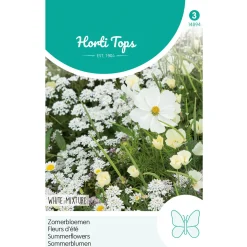 Hortitops Zomerbloemen Witte Tinten - Bloemenzaden - 2 g