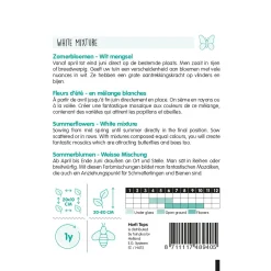 Hortitops Zomerbloemen Witte Tinten - Bloemenzaden - 2 g