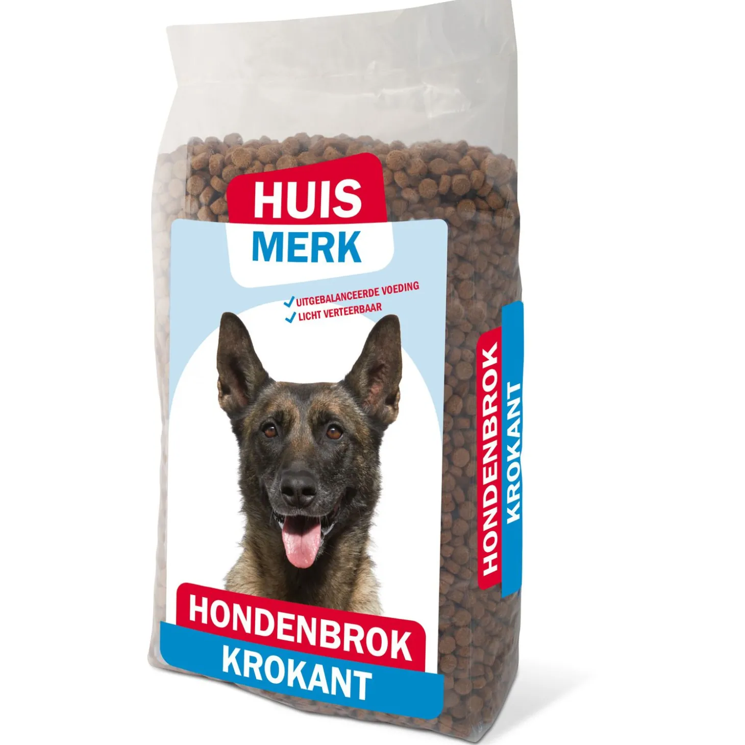 Huismerk Krokant Adult - Hondenvoer - Gevogelte Groente Vlees 10 kg