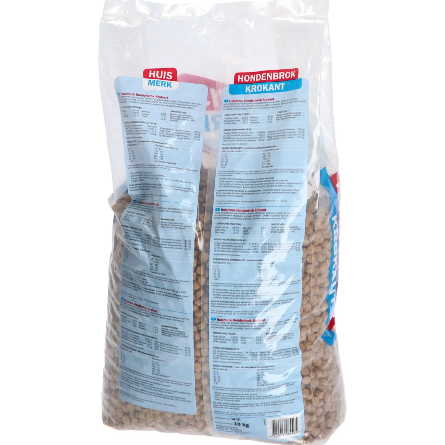 Huismerk Krokant Adult - Hondenvoer - Gevogelte Groente Vlees 10 kg