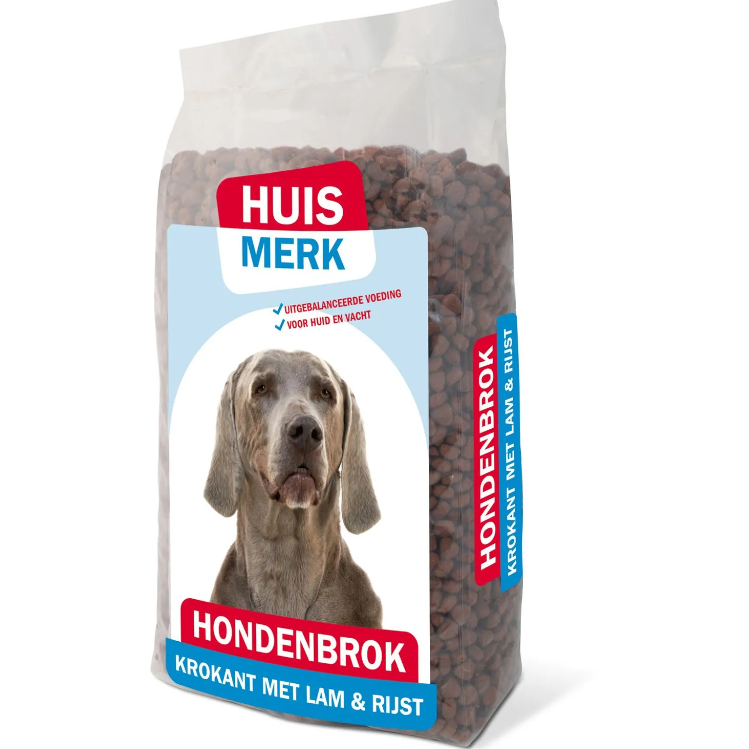 Huismerk Krokant Adult - Hondenvoer - Lam Rijst 10 kg