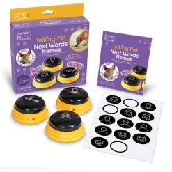 Hunger For Words Talking Pet Namen - Hondenspeelgoed - Geel Zwart