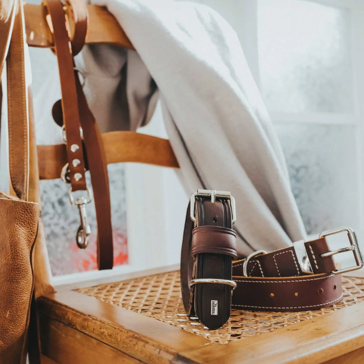 Hunter Halsband Aalborg Special Cognac - Hondenhalsband