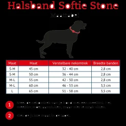 Hunter Halsband Softie Stone Zwart - Hondenhalsband